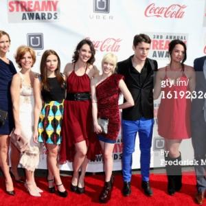 Cast of AwesomenessTVs Runaways at the 2013 Streamy Awards