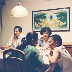 Still of Tian Wen Chen Yann Yann Yeo Angeli Bayani and Jia Ler Koh in Ilo Ilo 2013