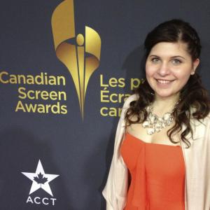 Christina Crivici at the Canadian Screen Awards