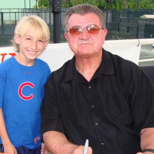 Nicky Korba and actorcoach Mike Ditka Town  Country Homes commercial