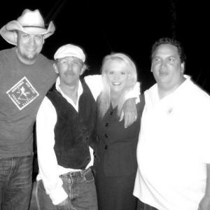 Bug Succetti, AJ Rees, Rick Hunt, Cindy McDonald and James Magnum Cook on the set of 