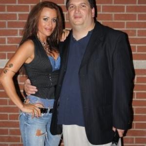 Singer/Model Karen Debracy with James Magnum Cook at the 2010 Southern Model Expo and Entertainment Convention.