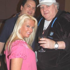James Magnum Cook with Model and Actress Amanda Minton along with Castle Records of Nashville TN CEO and President Ed Russell at SOMOD 2009