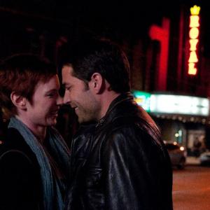 Christine Horne and Tim Rozon in Befriend and Betray