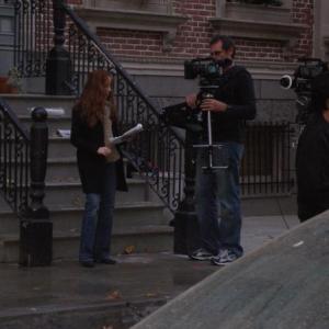Filming on Universal Backlot New York Street