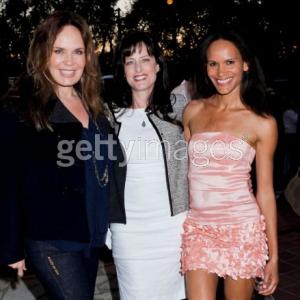 Catherine Bach Stacy Kohl and Amanda Luttrell Garrigus attend the Wine Women and Shoes event at a private home in Brentwood to benefit the Westside Childrens Center and the Childrens Action Network