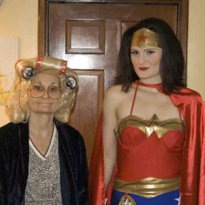 Wonder Woman and Beth Grant as Cousin Ruthie