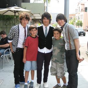 Preston and his brother Tyler with The Jonas Brothers