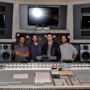 Daniel Sadowski Composer with the producers and CEO of JBM Productions