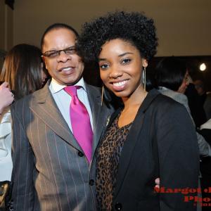 With Broadway Producer Stephen Byrd at B Michael Fashion Show