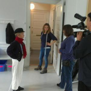 Interview for Yousee on Folketeatret Jul i Gammelby Christmas in Oldtown 2012