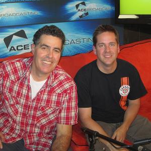 Adam Carolla and Matt DAndria hosts of the automotive podcast show CarCast