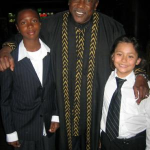 Pan Africian Film Festival at Directors Guild of America February 2008-Audience Film Favorite Award to The Don of Virgil Jr. High-LOUIS GOSSETT Jr with Jilani & Adrian Schemm (Lead Role)