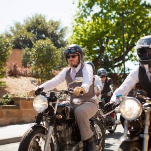 Matt Hylton Todd in the Distinguished Gentleman's Ride, Sydney 2014 to raise money for prostate cancer research and cure.