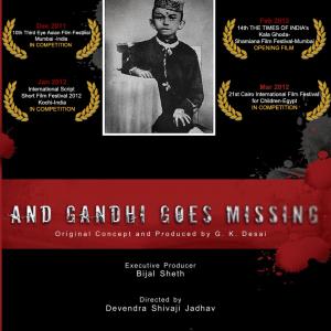 AND GANDHI GOES MISSING DVD poster