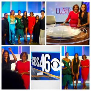 Carla Fisher and CBS Anchor Karyn Greer with FLAIR ALUMS Interview