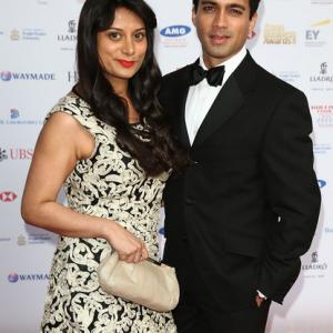 Red Carpet event, London, England, with Goldy Notay (Gurinder Chadha's 'It's a Wonderful Afterlife')