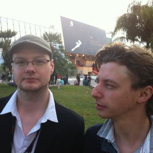 Andreas Cyrenius with director Martin Bargiel at the Festival de Cannes 2011
