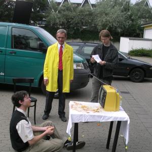 Andreas Cyrenius directing a music video for the band Engelhai near Hannover