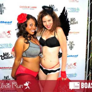 ACTRESS KAREN WEZA ON THE RED CARPET OF THE CUPIDS UNDIE RUN RAISING MONEY AND AWARENESS FOR THE CHILDRENS TUMOR FOUNDATION THE EVENT WAS HELD IN WEST HOLLYWOOD CALIFORNIA ON 2142015