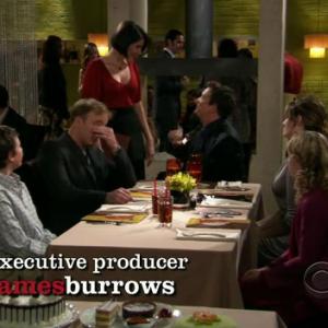 Scene from CBS' Gary Unmarried directed by James Burrows starring Jay Mohr, Paula Marshall, Ryan Malgarini, and Kathryn Newton.