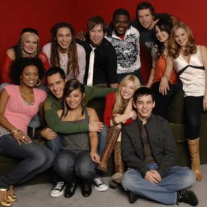 Still of Carly Smithson Syesha Mercado David Cook David Hernandez Chikezie Eze Ramiele Malubay Kristy Lee Cook Amanda Overmyer Brooke White David Archuleta Michael Johns and Jason Castro in American Idol The Search for a Superstar 2002