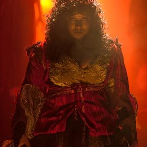 Ro' Black cast as Nordic goddess, Hel, in theatrical production, DARK GODDESS.