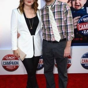 Lenny Jacobson and Jillian Bell The Campaign Los Angeles Premiere