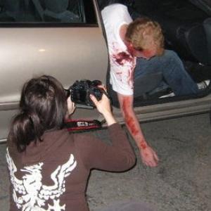 Shooting Scream Queen with music by Goblin