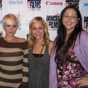 Elisabeth Fies at the Dances With Films awards ceremony with actors Brea Grant and Cathy Baron