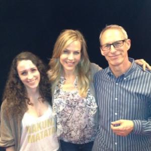On set with Julie Benz and Daniel Lench for The Circle