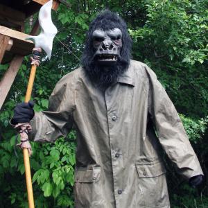 Another photo of Jeff Kirkendall as the ape Trask in the feature film Empire of the Apes from Polonia BrothersSterling Entertainment