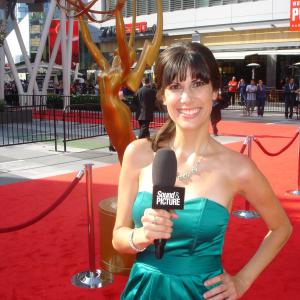 Covering the red carpet at the Creative Arts Emmys