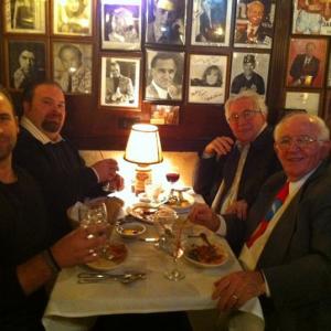 UNCLE PETE  TONY CHICKENS WITH BOYS FROM HOLLYWOOD AT ROAS RESTAURANT PARTY CHRISTMAS DECEMBER 23 2010