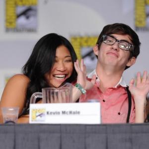 Kevin McHale and Jenna Ushkowitz at event of Glee 2009