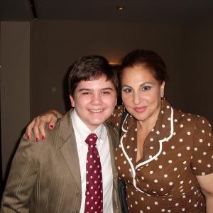 Sean Patrick Flaherty and Kathy Najimy on the set of Not Your Time