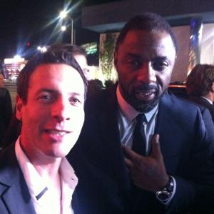 ...with Idris Elba at the MANDELA premiere in Los Angeles.