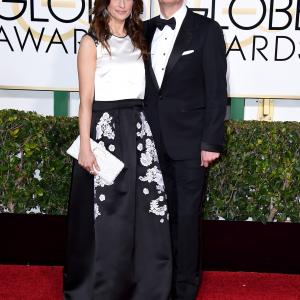 Colin Firth and Livia Giuggioli at event of The 72nd Annual Golden Globe Awards 2015
