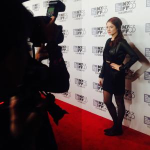 Emily Tremaine at the NYFF Premiere for Experimenter