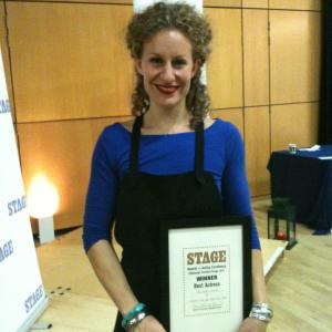 Alessija Lause won Best Actress The Stage Awards for Acting Excellence at the Edinburgh Fringe 2011