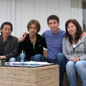 From Left to Right Producer Shin Fukumari, Actor Yuya Yagira, Actor Swen Temmel, Director Akane Yamada