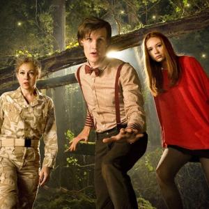 Still of Alex Kingston Matt Smith and Karen Gillan in Doctor Who 2005