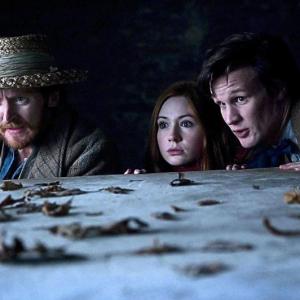 Still of Tony Curran Matt Smith and Karen Gillan in Doctor Who 2005