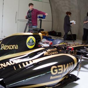Brian Bayerl setting a shot for The Paladins at the Lotus Racing Facility outside of London England