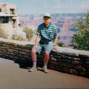 Edmund K Lo at the Grand Canyon in Arizona.
