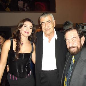 Jesse Actor Yorgo Voyagis and his daughterActress Kassandra Voyagis at Without Borders movie premiere in Athens Greece Oct 18 2010 Jesse played character Don Carlos