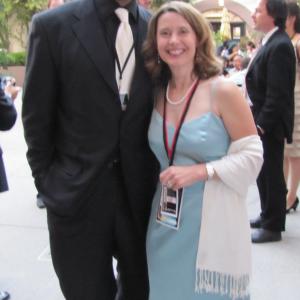 Colleen at the AOF where she received a Best Script nomination for Happy Acres Shown here with Harry Lennix