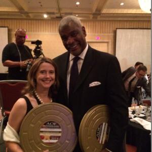 Colleen with Richard Gant at the AOF Colleen won for Best Trailer Richard won a Half Life Award