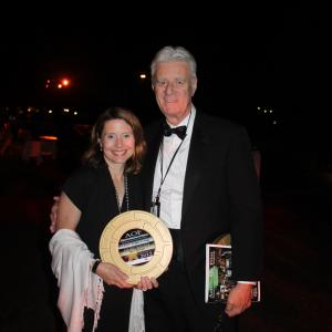 Colleen with Lyman Ward at the AOF Black Tie Event Colleen won the Write Bros Excellence in Comedy award for her feature Romantic Comedy script Kats Mystique
