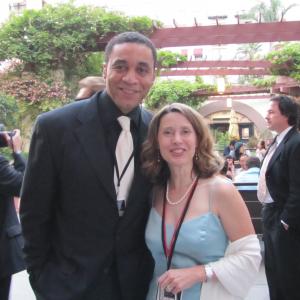 Colleen at the AOF for her Best Script nomination. Shown here with Harry Lennix